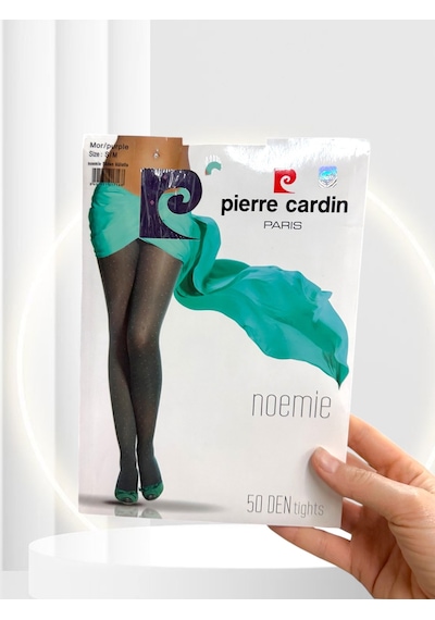 Pierre Cardin Paris Noemie 50 Den Puantiyeli İnce Şık Külotlu Çor Mor