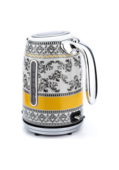 Berghoff Gem Royal Margery 1.7 Litre Sarı Siyah Desenli Su Isıtıc