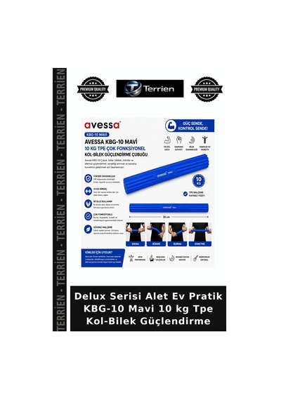 Delux Serisi Alet Ev Pratik Kbg-10 Mavi 10 Kg Tpe Kol-bilek Güçlendirme
