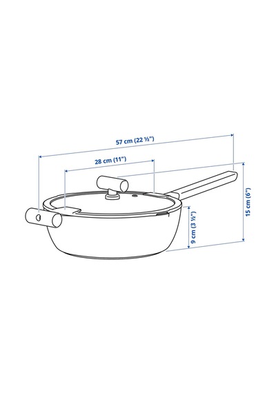 Ikea Klippfisk Tencere 28 Cm Naturel - Gri