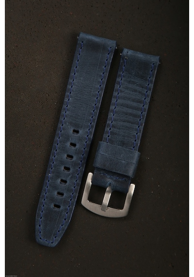 Hakiki Deri 20mm Akıllı Pimli Saat Kordonu Lacivert 88047708