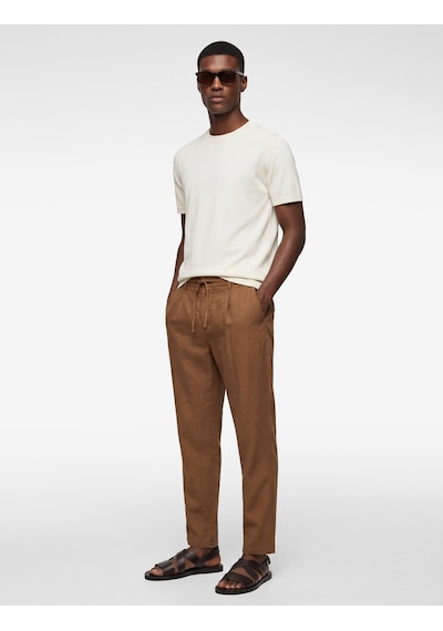 Koton Regular Fit Beli Lastikli Düğmeli Düz Paça Keten Karışımlı Chino Yazlık Pantolon Kahverengi 6sam40003hw Kahve Koton Regular Fit Beli Lastikli Düğmeli Düz Paça Keten Karışımlı Chino Yazlık Pantolon Kahverengi 6sam40003hw Kahve