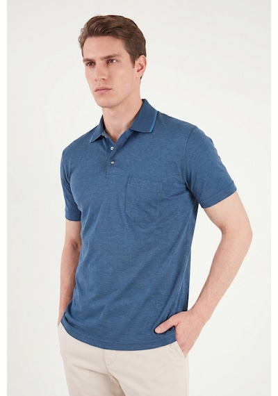 Buratti Pamuklu Regular Fit Göğüs Cepli Düğmeli Polo T Shirt Erkek Polo T Shirt 4565001 İndigo Buratti Pamuklu Regular Fit Göğüs Cepli Düğmeli Polo T Shirt Erkek Polo T Shirt 4565001 İndigo