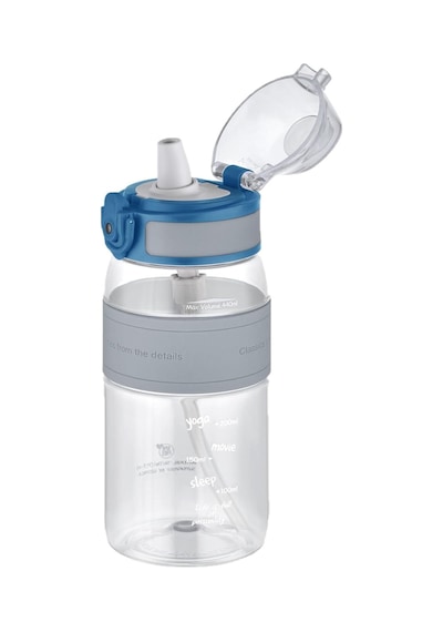 Isırılamaz 440 Ml Silikon Gövde Tritan Su Matarası Çok Renkli