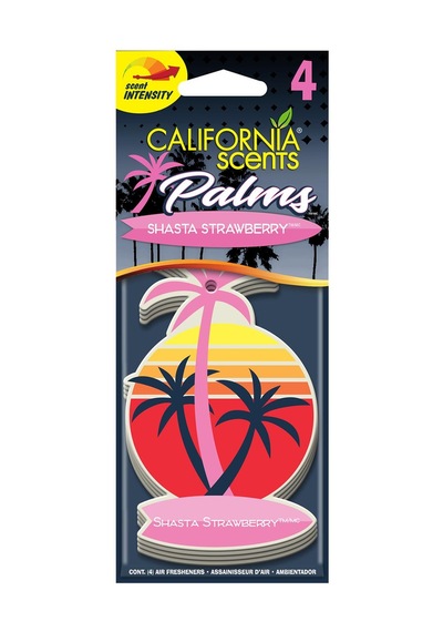 California Scents® Palms™ "Shasta Strawbry" Asma Koku 4'lü Set