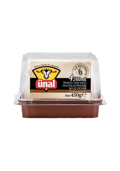 Ünal Ekstra Klasik Dilimli Beyaz Peynir 450 G - Pratik Ve Olgunlaştırılmış Lezzet