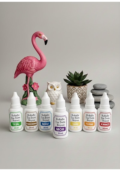 7 Renk Kokulu Taş Tozu Boyası - 30 Ml X 7 Adet