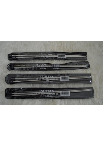Kısa Titanyum Şiş 25cm 3 No 3,5 No 4 No 4,5 No 1 Er Çift