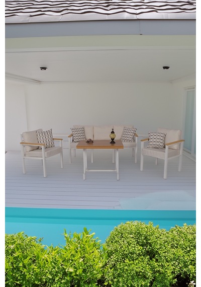 Neokas Balkon Mobilyası, Bahçe Takımı, Kafe Koltuğu, Bekleme Alanı Koltuğu, 1 +1 + 3+ Masa Beyaz Neokas Balkon Mobilyası, Bahçe Takımı, Kafe Koltuğu, Bekleme Alanı Koltuğu, 1 +1 + 3+ Masa Beyaz