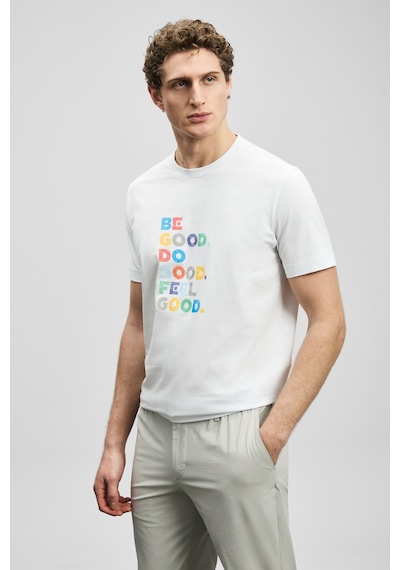 Lufian Good Modern Grafik T- Shirt Kırık Beyaz Kırık Beyaz 111020290100510