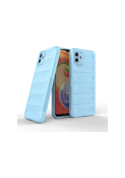 Newface Samsung Galaxy A04 Kılıf Optimum Silikon - Sky Blue Açık Mavi