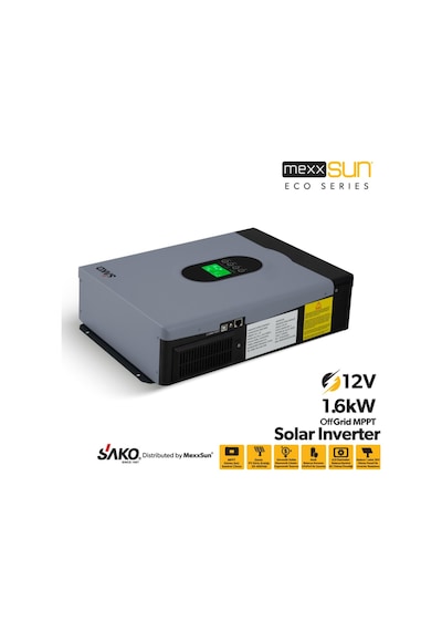 Sako 2KVA 2000VA 1.6KW 1600 Watt Tam Sinüs Akıllı 80A H.V. MPPT 60-450Vdc İnverter 12Vdc-220Vac 2kw 1kw İnvertör