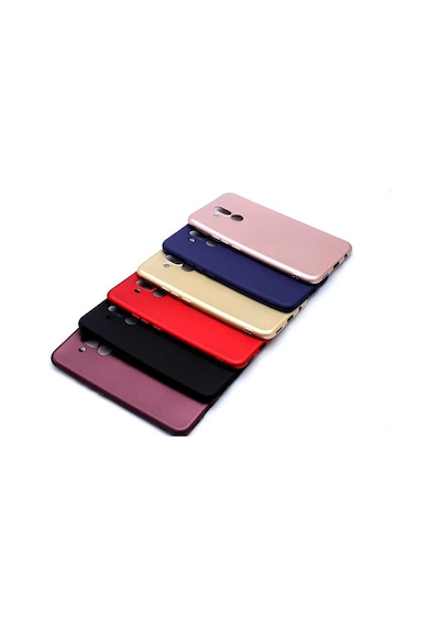Noktaks - Huawei Uyumlu Huawei Mate 20 Lite - Kılıf Mat Renkli Esnek Premier Silikon Kapak - Gold