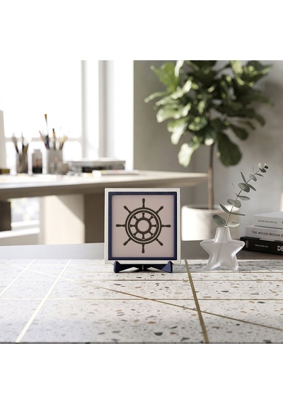 Deniz Esintili Modern Dekoratif Parça, Sevdiklerinize Değer Katan Modern Bir Hediye 10x10 Cm