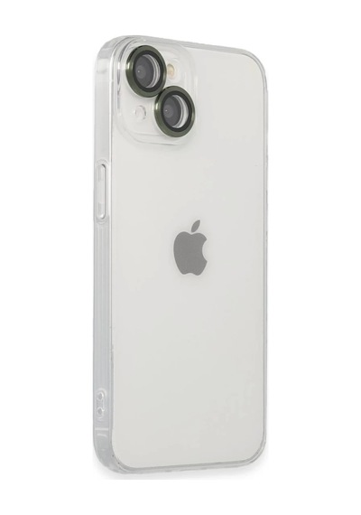 İphone 14 Kılıf Luko Lens Silikon - Yeşil