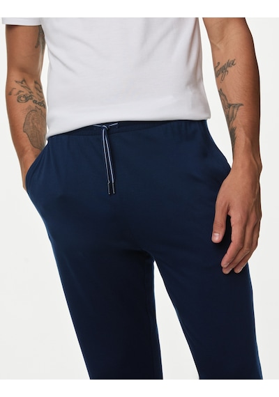 Marks & Spencer Supima Cotton Pijama Altı Lacivert