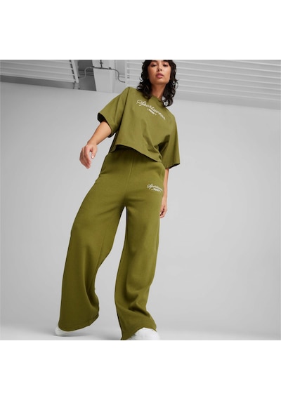 Puma Classıcs+ Kadın Relaxed Eşofman Altı 624274 33 Yeşil