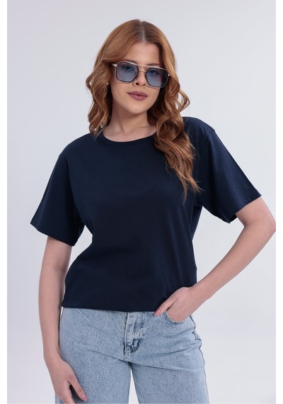 Blayn Jeans Kadın 10'lu Tişört Seti %100 Pamuk Basic Regular Fit Bisiklet Yaka Düz Renk Günlük T-shirt Siyah - Antrasit - Bej - Beyaz - Lacivert