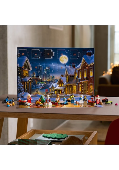 LEGO® City 2025 Yılbaşı Takvimi 60475 - 5 Yaş ve Üzeri Çocuklar için Yılbaşına Geri Sayım Yapan Yaratıcı Oyuncak Yapım Seti