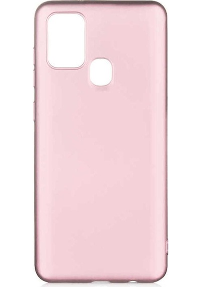 Galaxy A21s Kılıf Zore Premier Silikon Kapak Rose Gold