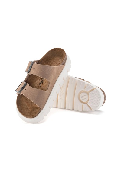 Birkenstock Arizona Chunky Vl Kadın Terlik Koyu Bej