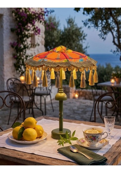 Missidea Bellavista Ledli Dekoratif Bali Şemsiyesi Renkli
