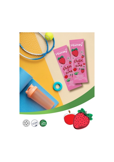 Mixmey Çilek Meyve Barı 24 Adet | Atıştırmalıklar – Vegan, Glutensiz, Koruyucusuz (20GR X 24 ADET) Mixmey Çilek Meyve Barı 24 Adet | Atıştırmalıklar – Vegan, Glutensiz, Koruyucusuz (20GR X 24 ADET)