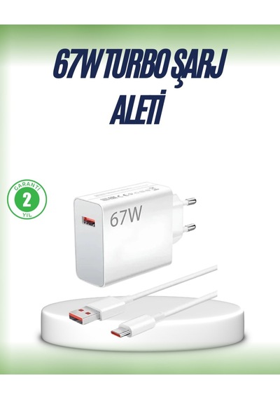 67 Watt Çift Turbo Şarj Adaptörü Reno 4 5 6 Uyumlu 1