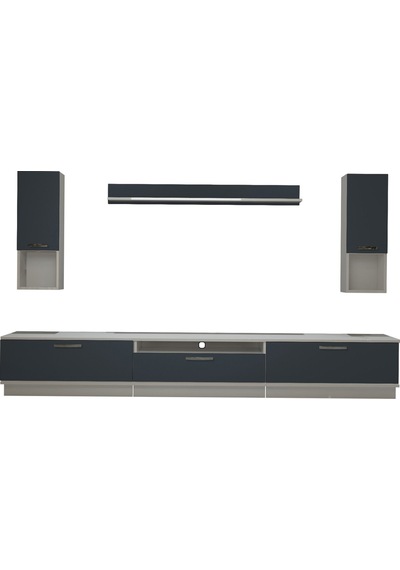 Decoraktiv Trendstyle 270da Mdf Tv Ünitesi Tv Sehpası Beyaz - Antrasit