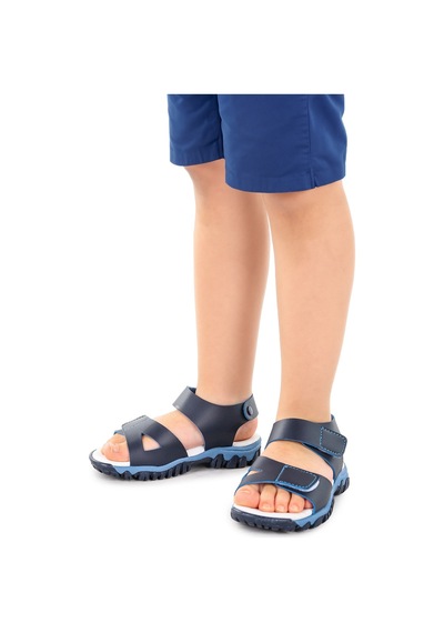 Kiko Kids Erkek Çocuk Sandalet Arz 2362 Lacivert - Mavi