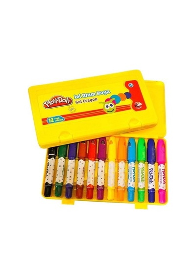 Play-doh Jel Mum Boya Crayon 12 Renk Pp Box Çok Renkli