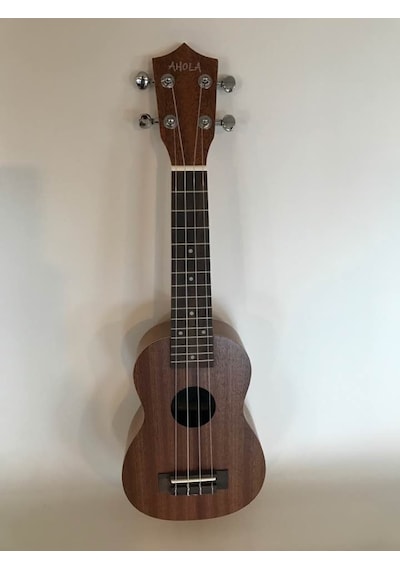 Ahola 4 Telli Masif Maun Ağacı Profesyonel Ukulele Gitar