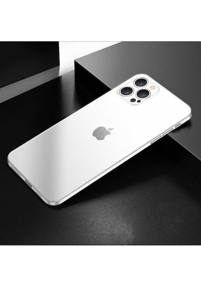 Apple iPhone 12 Pro Max Uyumlu Blok Kılıf-renksiz Renksiz Renksiz