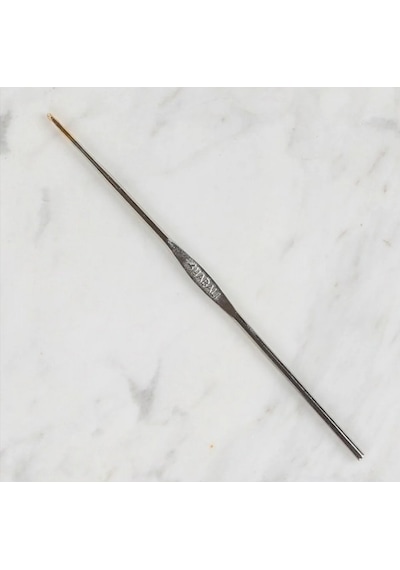 Abarta Yabalı Altın Uçlu Metal Saplı Dantel Tığ Numara Seçenekleri No 6 - 1,4 Mm