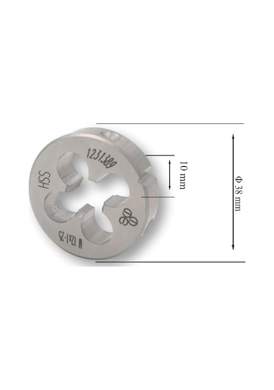 Mte M12 X 1.25 Pafta İnce Vidalı Hss Dın 223/b