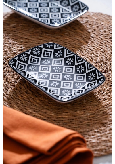 Acar Willa Kare Sunum Tabağı - 12.5 Cm Renkli
