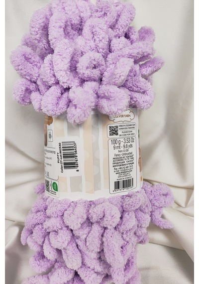 Puffy Açık Lila El Örgü İpi 100gr. 9mt. 5'li Paket - Renk: 27