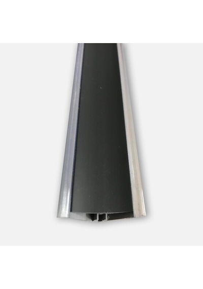 Ersin İç Bükey Pvc Tezgah Süpürgeliği Siyah 60 Cm