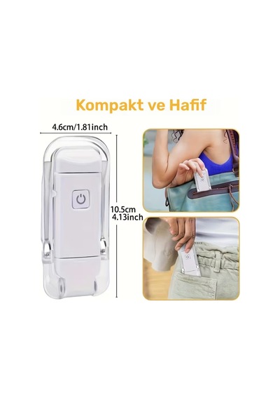 Beyaz Renk Kitap Okuma Işığı 3 Farklı Işık Rengi 3 Kademe Işık Kitap Ayıracı Usb Şarjlı Beyaz