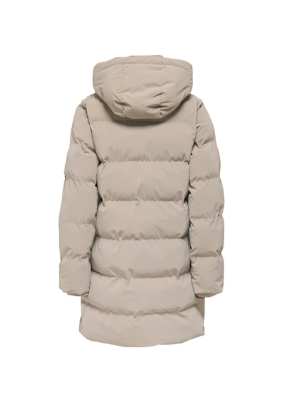 Only Kadın Onldıxıe Kapüşonlu Uzun Şişme Mont 15349120 Taş Taş