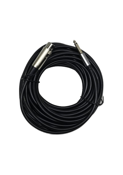 10 Metre Xlr Dişi - 6.35 Mm Mono Jak Mikrofon Kablosu - Profesyonel Dengeli Ses Ve Enstrüman Kablosu
