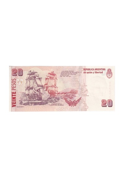 Arjantin 20 Pesos Çil Unc Koleksiyon Para