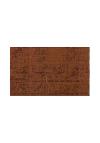 El Dokuması Vintage Yün-pamuk Kahve Halı 28412 186 X 309 Cm Kahverengi
