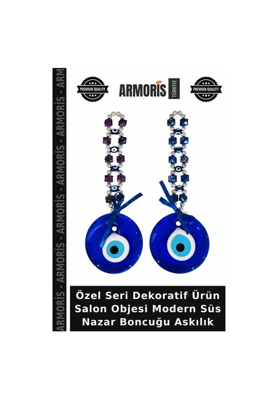 Özel Seri Dekoratif Ürün Salon Objesi Modern Süs Nazar Boncuğu Askılık