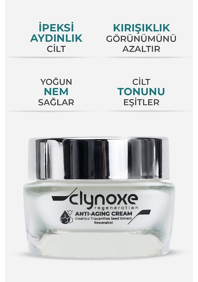 Glou Clynoxe Anti-Aging Yaşlanma Karşıtı Gece Bakım Kremi 50 ML