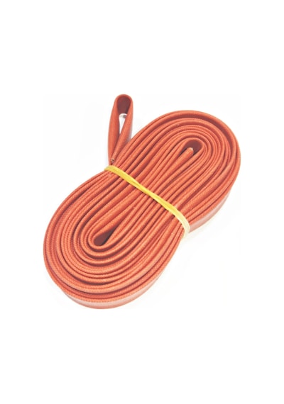 10mm H Class Cam Elyaf Örgü Silikon İzoleli Makaron 5 Metre, Çalışma -60/+250 Derece
