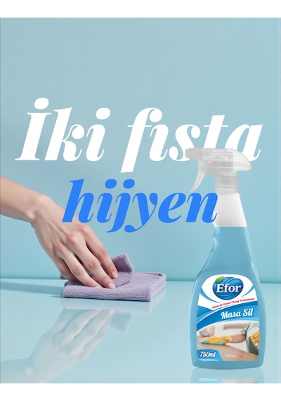 Masa Ve Genel Yüzey Temizleyici 750 Ml İz Bırakmayan Hijyenik Sprey Temizlik Tekli