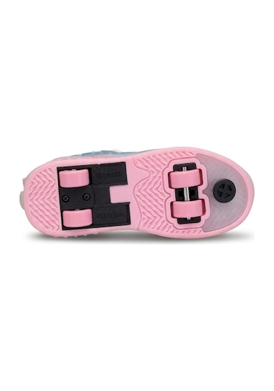 Pepino Kız Çocuk Şarj Edilebilir 16 Mod Rgb Led Işıklı Tekerlekli Paten Ayakkabı Bas-çek Butonlu Beyaz - Pembe Beyaz - Pembe