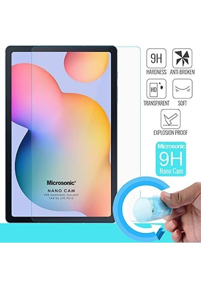 Galaxy Tab S6 Lite 10.4" P610 Glass Screen Protector Galaxy Tab S6 Lite P610 İle Uyumlu Kılıf - Şeffaf