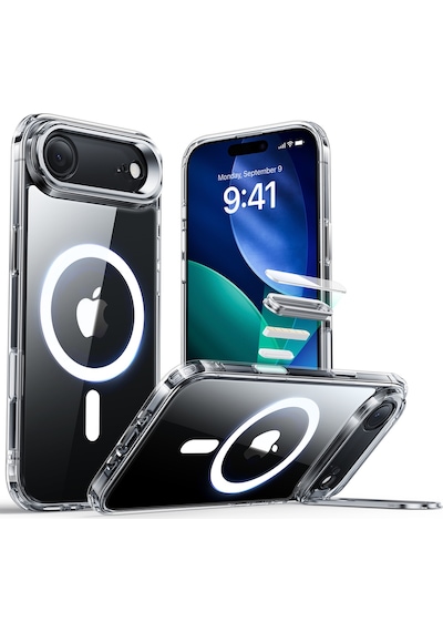 Esr Apple Uyumlu iPhone 17 Air Classic Hybrid Magsafe Standlı Kılıf- Kamera Kontrol Buton - Şeffaf Şeffaf